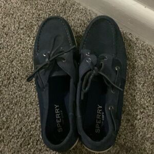 blue sperrys worn a couple of times